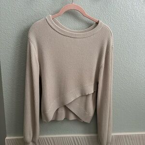 lululemon athletica Cream Ribbed Sweater